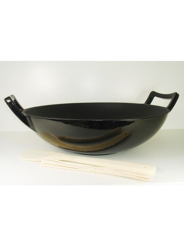 Wok Pan – Cast Iron – 36 cm – Black 1 Wok Pan – Cast Iron – 36 cm – Black 1