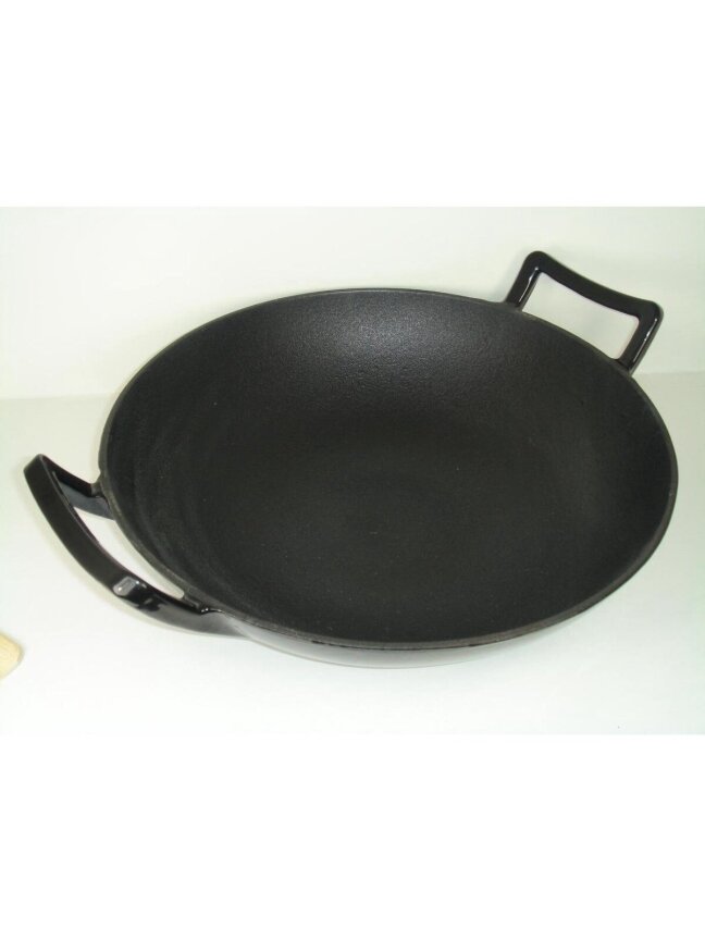 Wok Pan – Cast Iron – 36 cm – Black 3