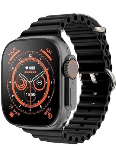 X8 Ultra Smart Watch Vandeniui atsparūs IP67, 300 mAh Baterija - Juodas X8 Ultra Smart Watch Vandeniui atsparūs IP67, 300 mAh Baterija - Juodas