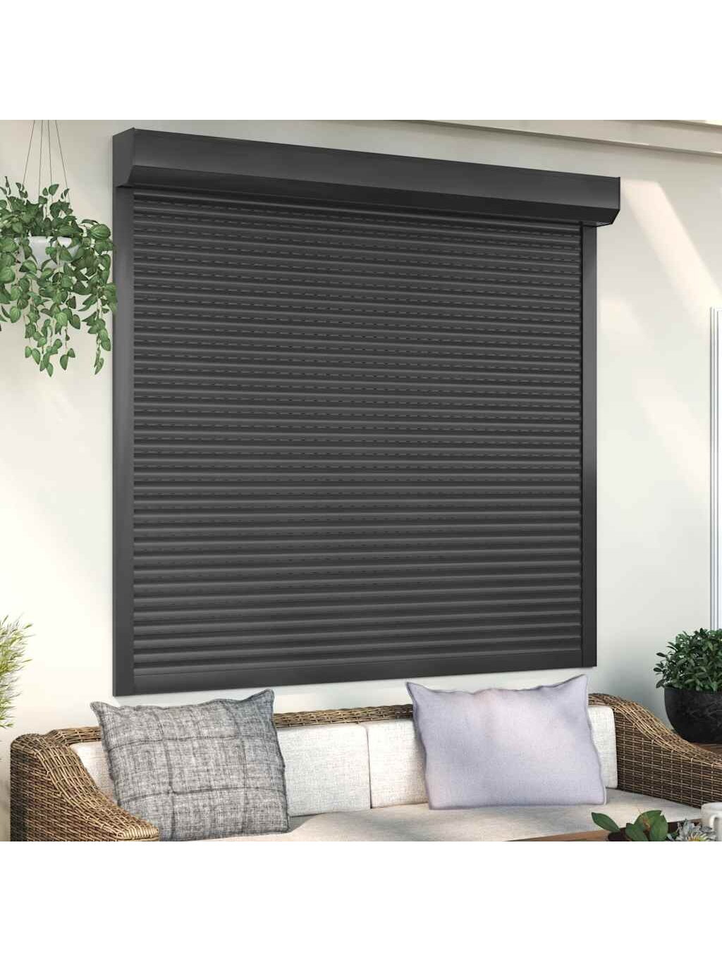 Blinds, anthracite, 160 x 150 cm, aluminum