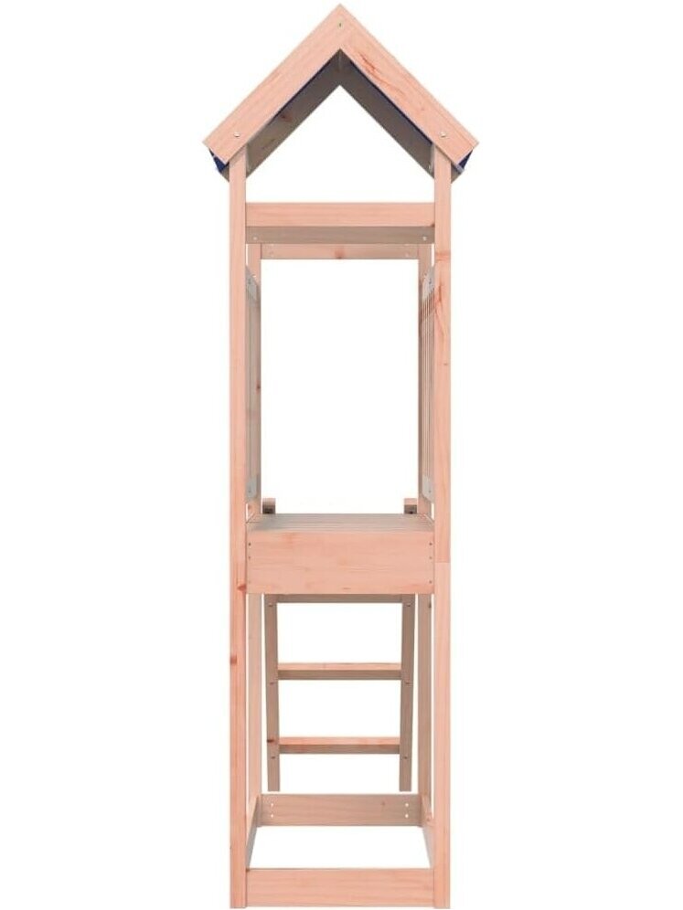 Play tower, reddish-brown, white, solid Douglas fir wood, polyester 2