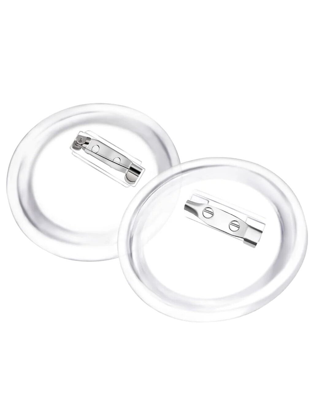Zestaw przypinek z agrafkami, 100 szt., akryl, 58 mm 1