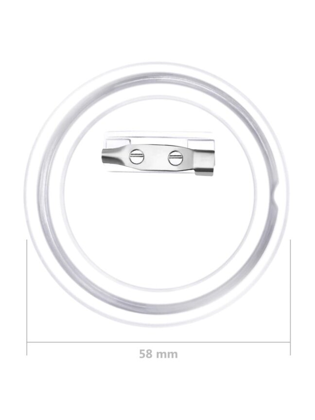 Zestaw przypinek z agrafkami, 100 szt., akryl, 58 mm 5
