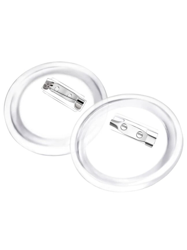 Zestaw przypinek z agrafkami, 100 szt., akryl, 58 mm 1