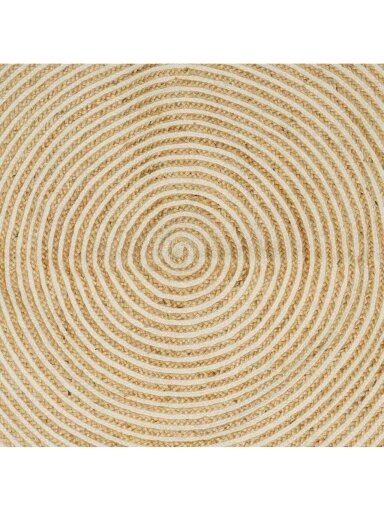 Area rug, white, 80 x 400 cm, jute
