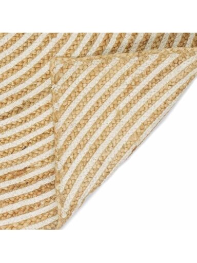 Area rug, white, 80 x 400 cm, jute