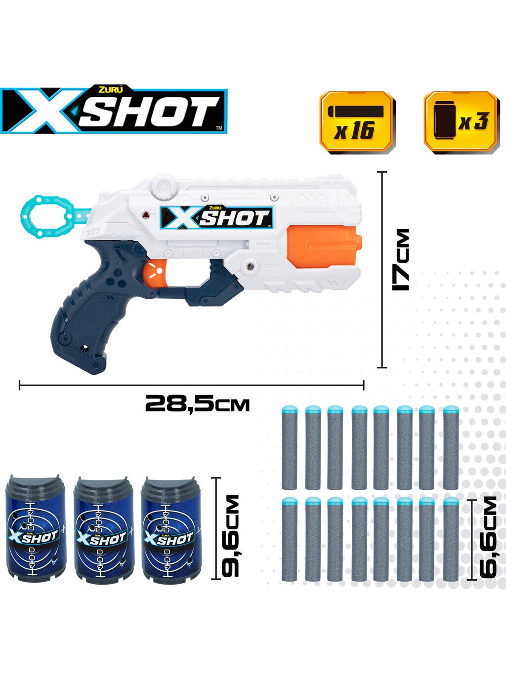 Zuru" 2x Fury 4 X-Shot Бластеры/игрушки 1