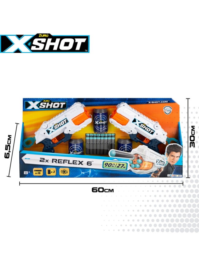 "Zuru" 2x Fury 4 X-shot šautūvai/žaislai "Zuru" 2x Fury 4 X-shot šautūvai/žaislai